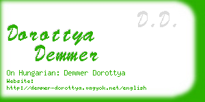 dorottya demmer business card